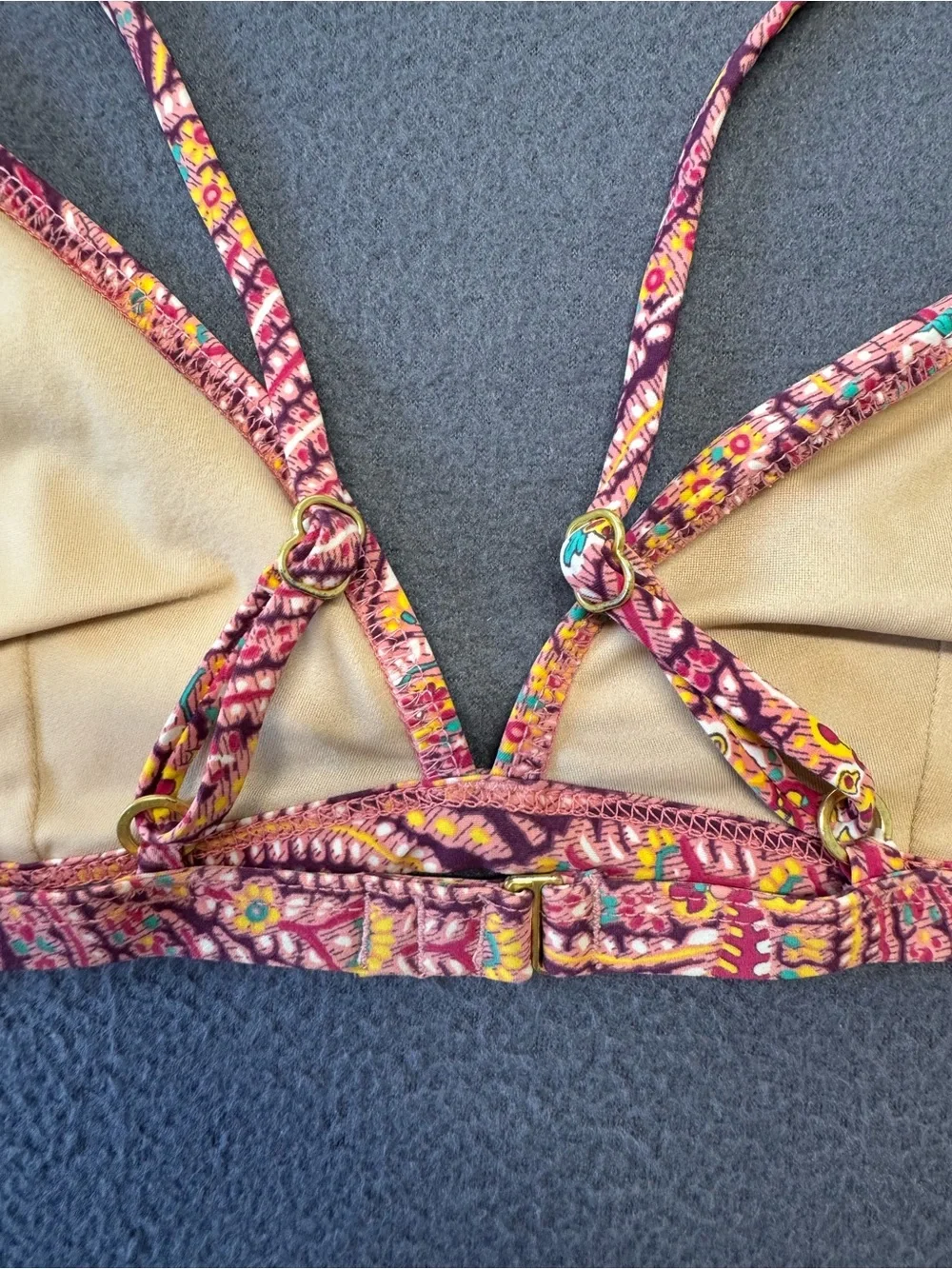 J. Crew Women’s Pink Paisley Two-Piece Bikini Set